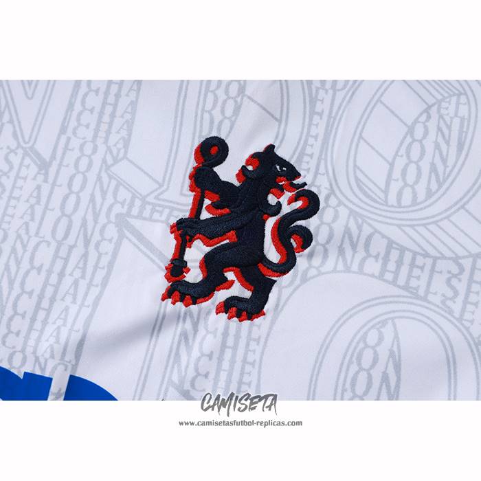Chandal del Chelsea 2025-2026 Manga Corta Blanco - Pantalon Corto